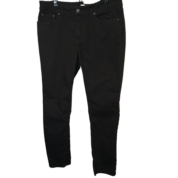 Prana Woman 12/31 Jeans Kayla Short Seam Brown Denim Skinny Jean - Picture 1 of 12